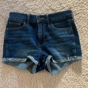 Hollister yet high rise denim shorts